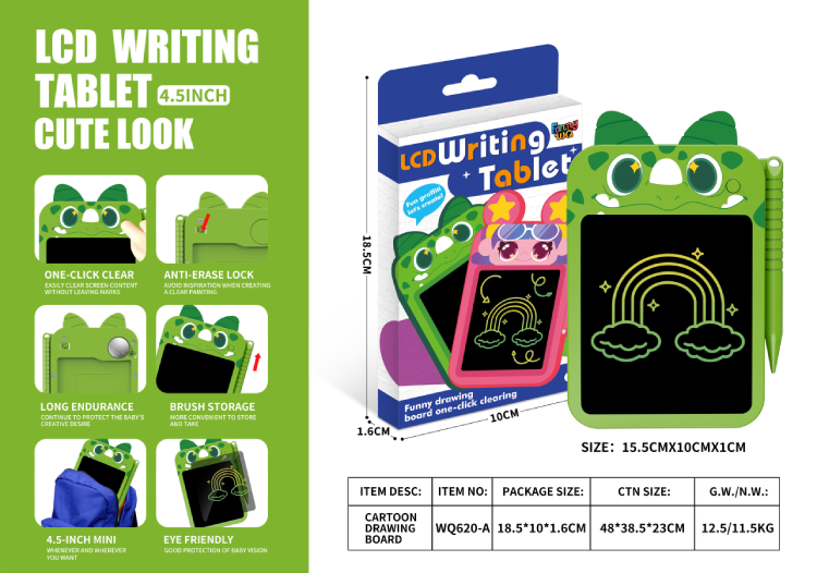 4.5 inch Dinosaur LCD Writing tablet 620-A